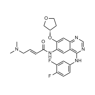 (S,E)-N-(4-((3,4-二氟苯基)氨基)-7-((四氢呋喃-3-基)氧基)喹唑啉-6-基)-4-(二甲氨基)丁-2-烯酰胺(阿法替尼杂质)结构式