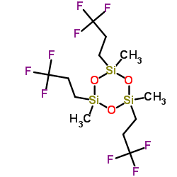 1,3,5-三甲基-1,3,5-三(3,3,3-三氟丙基)环三硅氧烷结构式