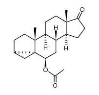 6β-acetoxy-3α,5α-cyclo-androstanone-(17)结构式
