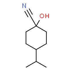 Cyclohexanecarbonitrile, 1-hydroxy-4-(1-methylethyl)-, trans- (9CI)结构式