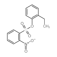 Benzenesulfonic acid,2-nitro-, 2-ethylphenyl ester Structure