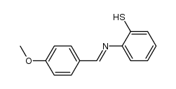 2-((4-methoxybenzylidene)amino)benzenethiol结构式