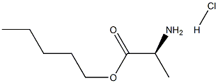 L-丙氨酸戊酯盐酸盐结构式