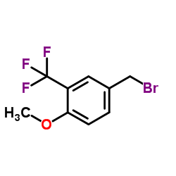 4-甲氧基-3-三氟甲基溴苄结构式