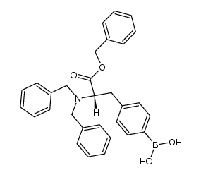 N,N-dibenzyl-4-borono-L-phenylalanine benzyl ester Structure