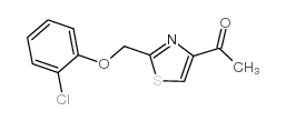 1-{2-[(2-氯苯氧基)甲基]-1,3-噻唑-4-基}-1-乙酮结构式