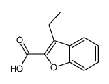 2-BENZOFURANCARBOXYLIC ACID, 3-ETHYL- Structure