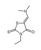 5-(dimethylaminomethylidene)-3-ethyl-2-sulfanylidene-1,3-thiazolidin-4-one结构式