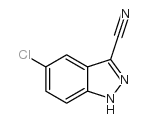 3-氰基-5-氯-1H-吲唑结构式