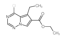 Ethyl 4-chloro-5-ethylpyrrolo[2,1-f][1,2,4]triazine-6-carboxylate Structure