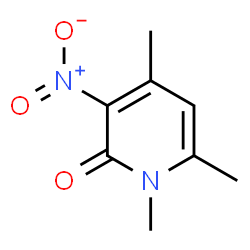 2(1H)-Pyridinone,1,4,6-trimethyl-3-nitro- Structure