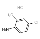 2-氨基-5-氯甲苯盐酸盐结构式