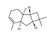 (1R,2S,7S,9R)-2,6,10,10-tetramethyltricyclo[7.2.0.02,7]undec-5-ene结构式