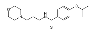 p-Isopropoxy-N-(3-morpholinopropyl)thiobenzamide Structure