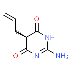5-ALLYL-2-AMINO-6-HYDROXY-4(5H)-PYRIMIDINONE Structure