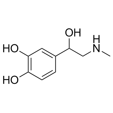 DL-肾上腺素(肾上腺素)结构式