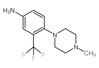 4-(4-甲基-哌嗪-1-基)-3-三氟甲基-苯胺结构式