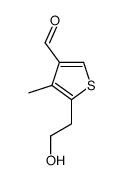 2,(4-甲酰-3-甲基噻吩-2-基)乙基醋酸盐结构式