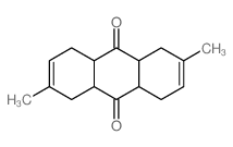 9,10-Anthracenedione,1,4,4a,5,8,8a,9a,10a-octahydro-2,6-dimethyl- Structure