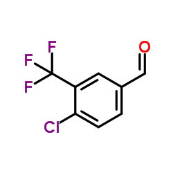 4-氯-3-三氟甲基苯甲醛结构式