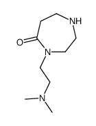 4-(2-二甲基氨基-乙基)-[1,4]二氮杂环庚烷-5-酮结构式