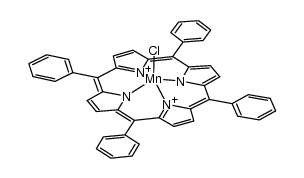(5,10,15,20-tetraphenylporphyrinato)manganese(III) chloride结构式