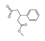 β-(Nitromethyl)benzenepropanoic Acid Methyl Ester Structure