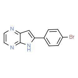 6-(4-BROMOPHENYL)-5H-PYRROLO[2,3-B]PYRAZINE Structure