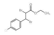 ethyl 2,3-dibromo-3-(4-chlorophenyl)propanoate结构式