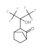 3-(1,1,1,3,3,3-hexafluoro-2-hydroxy-propan-2-yl)norbornan-2-one结构式