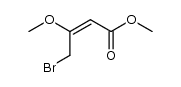 methyl 4-bromo-3-methoxy-2-butenoate结构式
