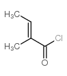 trans-2-Methyl-2-butenoyl chloride structure