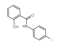 N-(4-氯苯基)-2-羟基苯甲酰胺结构式