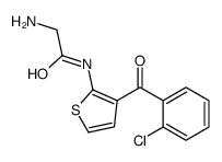 2-amino-N-[3-(2-chlorobenzoyl)thiophen-2-yl]acetamide结构式