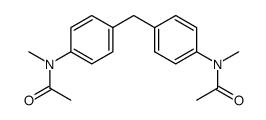 N-{4-[4-(acetylmethylamino)benzyl]phenyl}-N-methylacetamide结构式