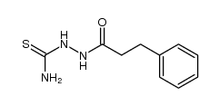 2-(3-phenylpropanoyl)hydrazinecarbothioamide Structure