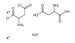 DL-Aspartic acid potassiuM salt heMihydrate Structure