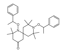 2,2,8,8,10,10-hexamethyl-1,9-bis(1-phenylethoxy)-1,9-diazaspiro[5.5]undecan-4-one结构式