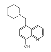 5-(1-piperidylmethyl)quinolin-8-ol结构式