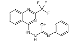 1-phenyl-3-[[2-(trifluoromethyl)quinazolin-4-yl]amino]urea结构式
