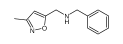 N-苄基-1-(3-甲基异噁唑-5-基)甲胺结构式
