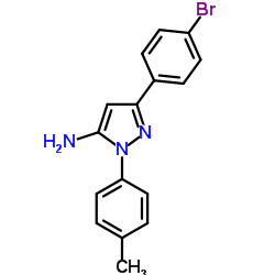 3-(4-Bromophenyl)-1-(4-methylphenyl)-1H-pyrazol-5-amine Structure
