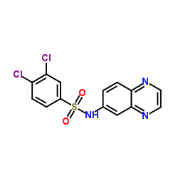 3,4-Dichloro-N-(6-quinoxalinyl)benzenesulfonamide结构式