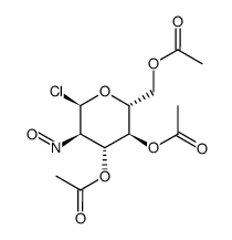 dimeric 3,4,6-tri-O-acetyl-2-deoxy-2-nitroso-α-D-glucopyranosyl chloride Structure