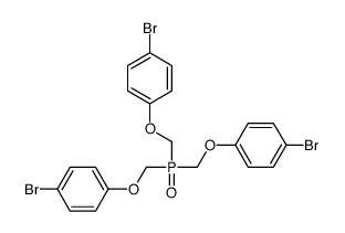 1-[bis[(4-bromophenoxy)methyl]phosphorylmethoxy]-4-bromobenzene结构式