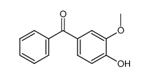 3-methoxy-4-hydroxybenzophenone Structure