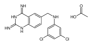 acetic acid,6-[(3,5-dichloroanilino)methyl]quinazoline-2,4-diamine结构式