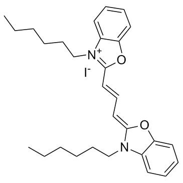 3,3'-Dihexyloxacarbocyanine iodide structure