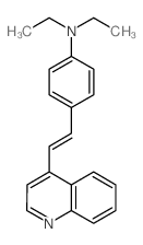 Benzenamine,N,N-diethyl-4-[2-(4-quinolinyl)ethenyl]- structure
