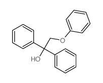 2-phenoxy-1,1-diphenyl-ethanol结构式